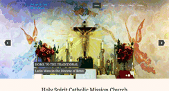 Desktop Screenshot of holyspiritcatholicmission.org