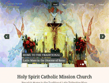 Tablet Screenshot of holyspiritcatholicmission.org